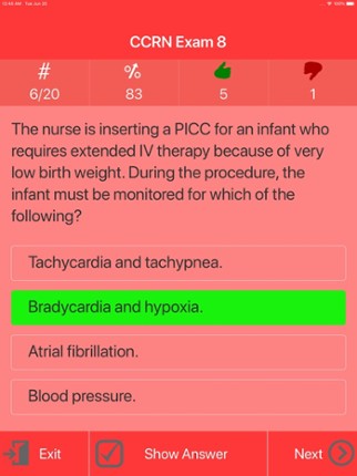 CCRN Nursing Quiz Image