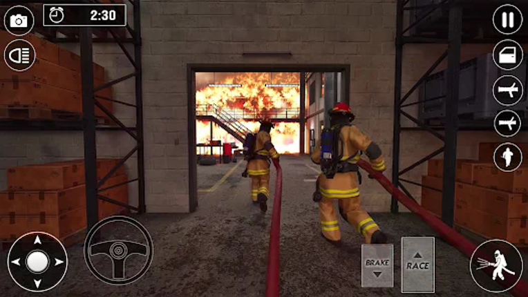 Fire Truck Rescue Firefighter Image