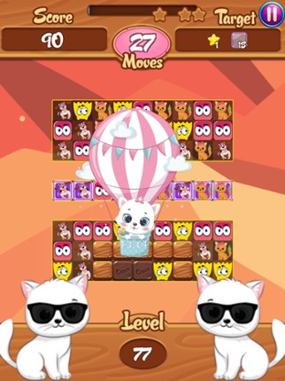 Monster Swipe Match3 Dogs Cats screenshot