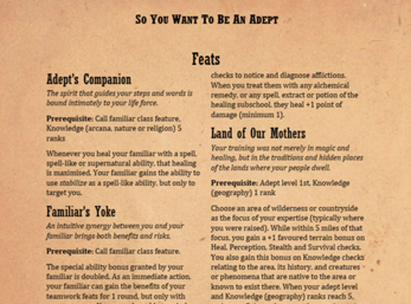 So You Want to Be an Adept Image