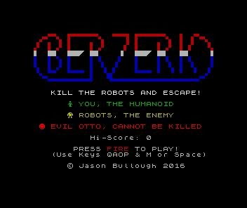 Games like Berzerk - ZX Spectrum
