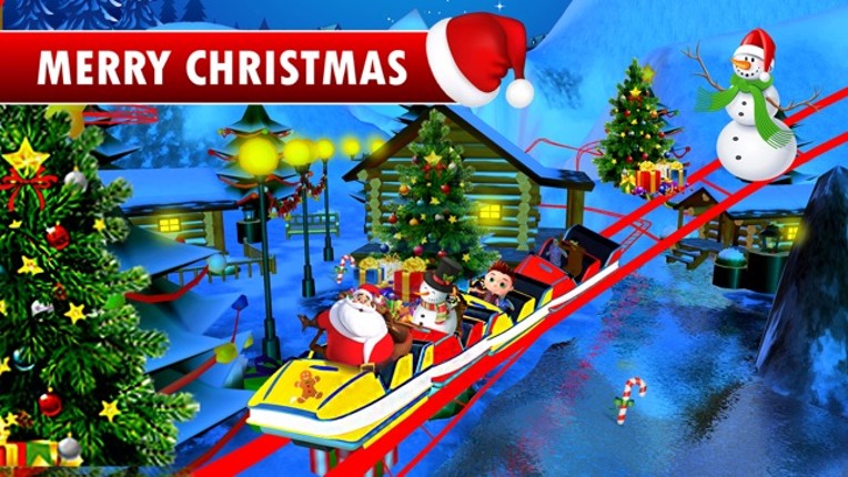 Christmas Roller Coaster Ride 3D screenshot