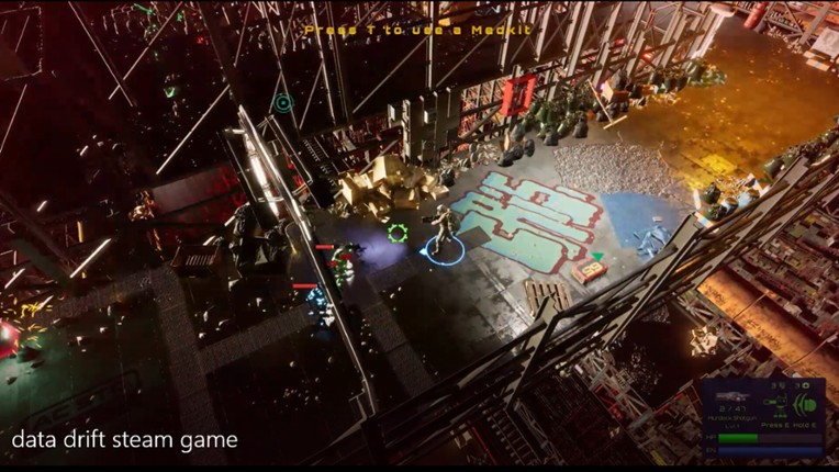 Data Drift: Cyberpunk Shooter Top Down indie action screenshot