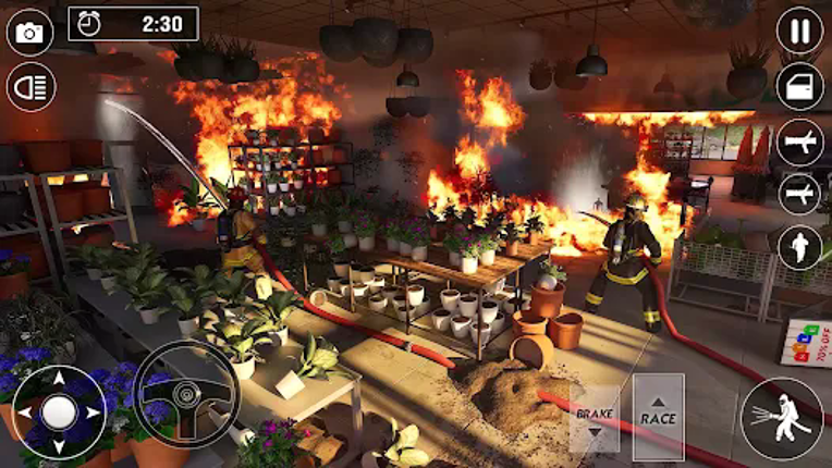 Fire Truck Rescue Firefighter Image