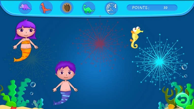 Anna's mermaid bubble pop adventure - free kids learning games screenshot