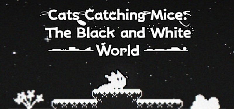 Cats Catching Mice: The Black and White World Image