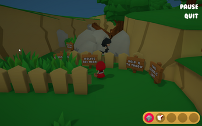 Little Red Hiding  Hood Image