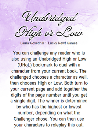Unabridged High or Low Image