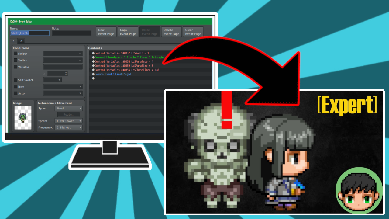 Games like Line Of Sight - RMMZ (No Plugin)