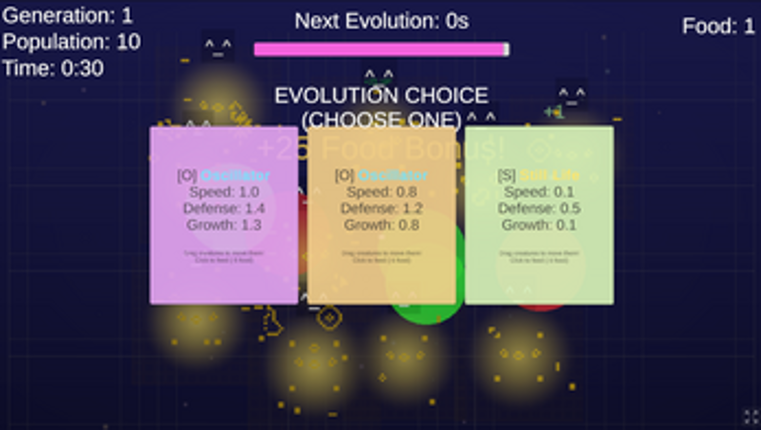 PICEVO: PIXEL CELL EVOLUTION screenshot