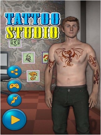 Tattoo Design 3D : Tattoo Artist Salon Game screenshot