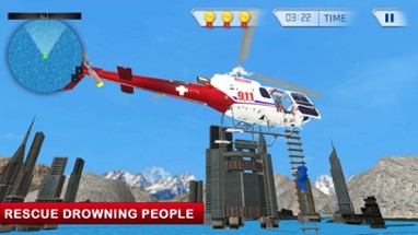 911 Ambulance Rescue Helicopter Simulator 3D Game Image