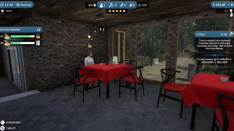 Aquarium in Cafe screenshot