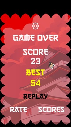 Bouncy Samurai - Tap to Make Him Bounce, Fight Time and Don't Touch the Ninja Shadow Spikes screenshot