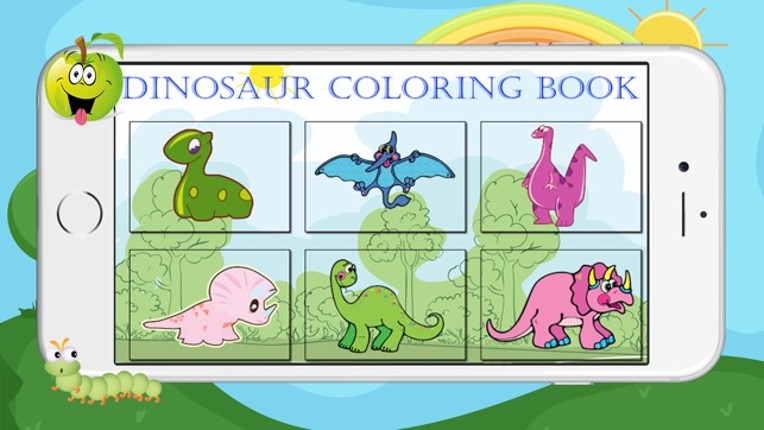 Dino Dinosaur Coloring Book - Cute Drawings Pages And Painting Games for Kids screenshot