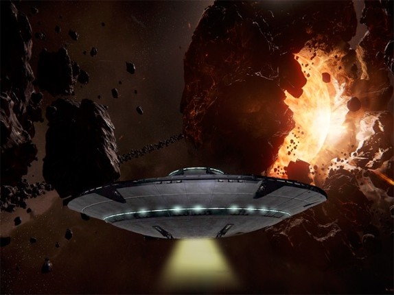 Flying Saucer Universe Defence : Best War Game for Defense of Galaxy Planets screenshot