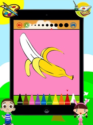 Food Coloring Book -  Drawing Painting for Kids Free Games Image