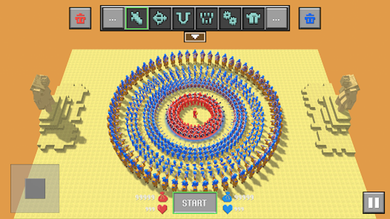 Blocky Ragdoll Battle screenshot