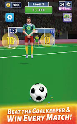 Bitcoin Goal Flick: Earn BTC screenshot