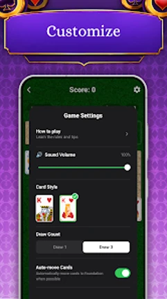 Solitaire, Classic Card Game Image