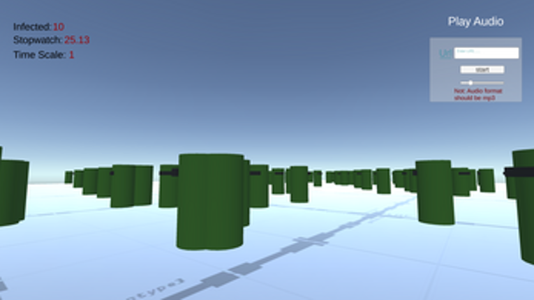 Covid-19 simulator screenshot