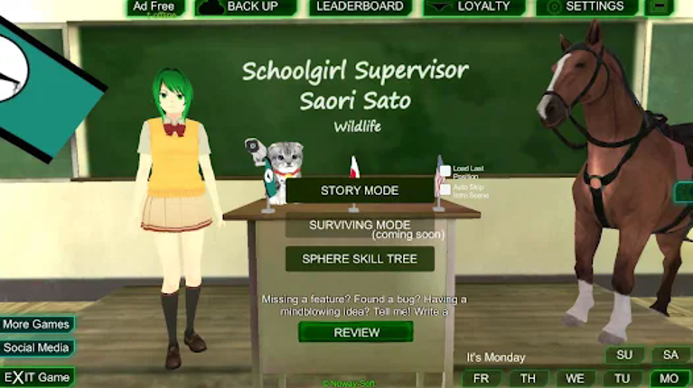 Schoolgirl Supervisor WildLife screenshot