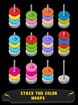 Hoop Stack Game - Color Sort screenshot