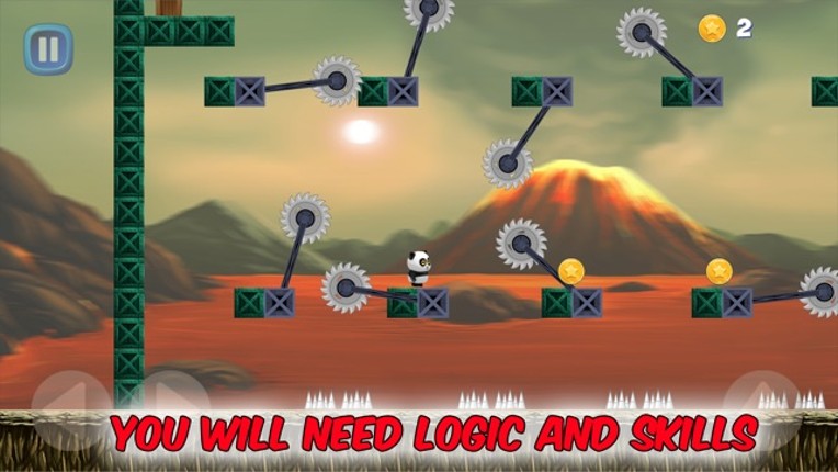 Panda Volcano Escape screenshot