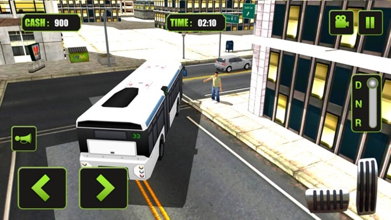 Real Modern city Bus driving simulator 3d 2016 - transport passengers through real city traffic screenshot