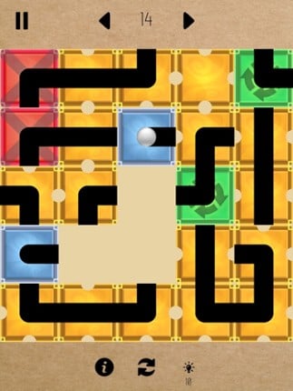 Sliding Puzzle - Guide the Ball screenshot