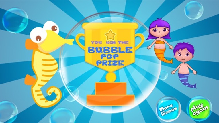 Anna's mermaid bubble pop adventure - free kids learning games screenshot