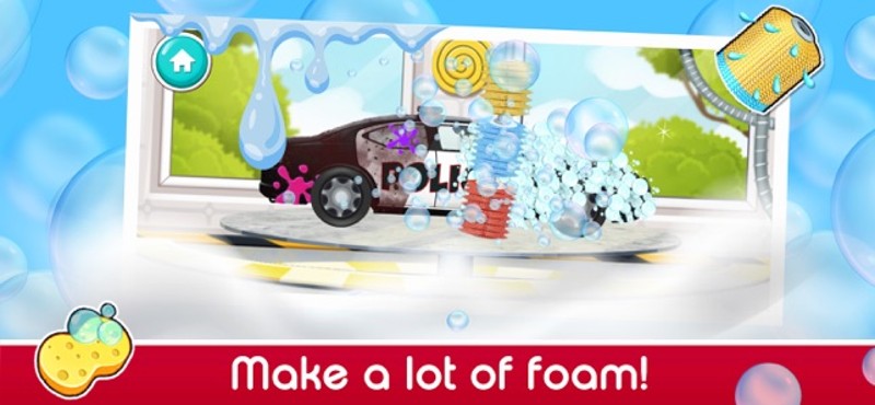 Cars and vehicle washing game screenshot