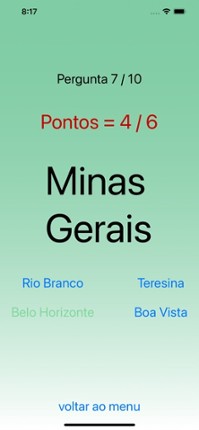 Estados do Brasil - Jogo screenshot
