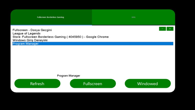 Fullscreen Borderless Gaming screenshot