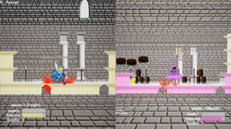 Knightboy and Magegirl Do the Cool Stuff Together Like Fighting Each Other To The Death And Running Around On Platforms screenshot