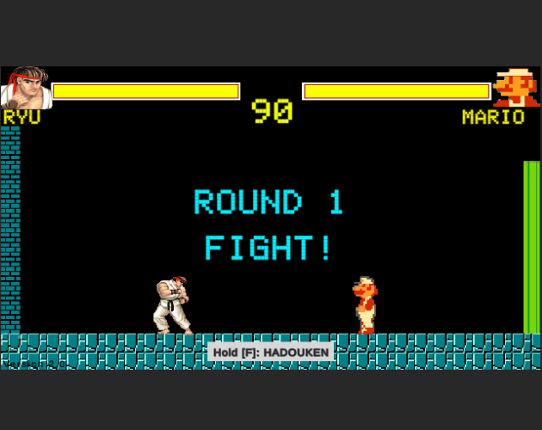 Ryu vs Mario Image