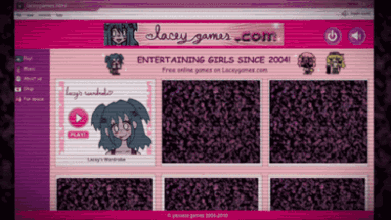 Lacey's Flash Games screenshot