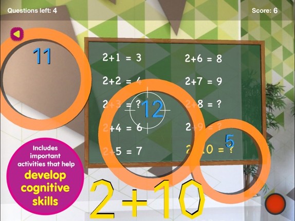 Math skills Addition - AR game screenshot