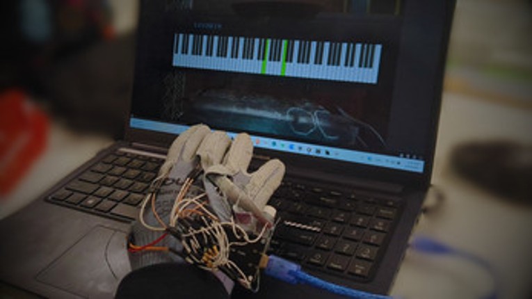 Musical Glove Interface Image