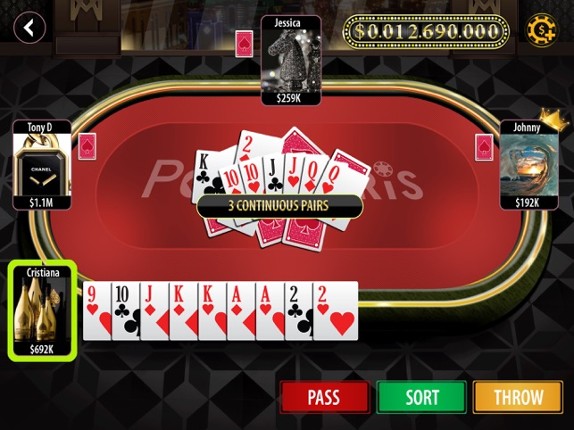 Poker Paris - danh bai offline screenshot