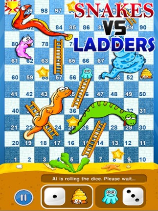 Snakes Vs Ladders - Free Snake Ladder Slither Game Image