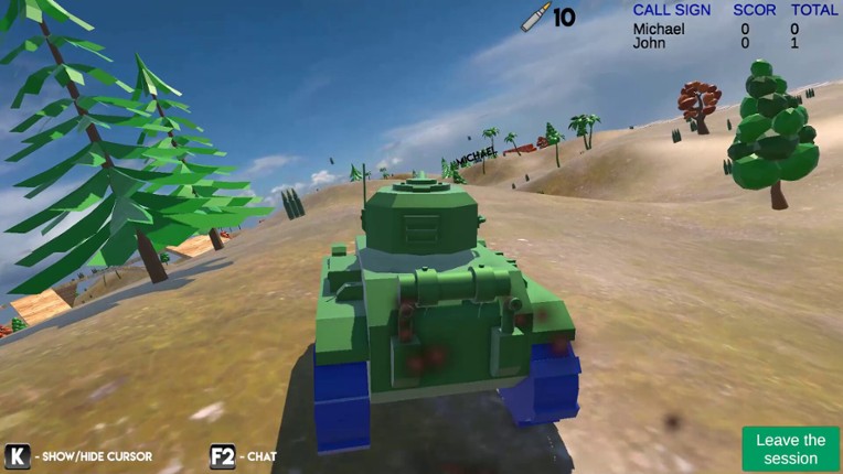 Tanks online screenshot