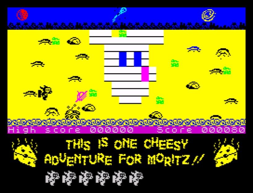 Games like CHEESY CHASE: MORITZ AND THE MILDEWED  MOON 128K