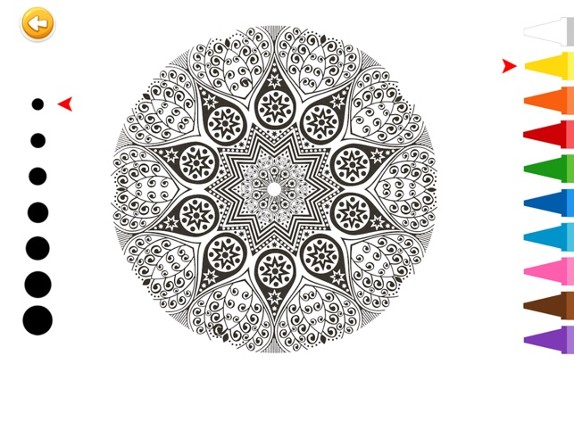 Mandala Adult Coloring Book for Stress Relief Free Printable screenshot