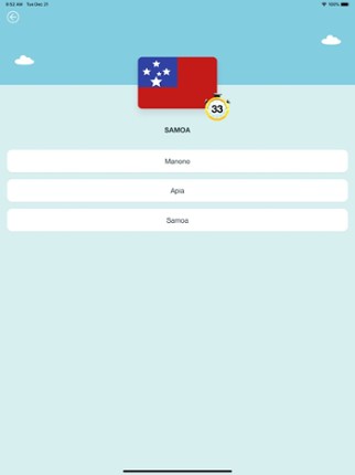 Quiz - Learn capitals screenshot