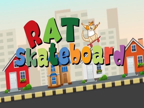Rat on Skateboard jump Games - Fun Game For Free screenshot