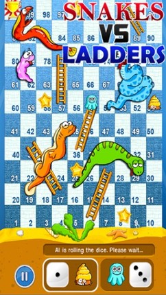 Snakes Vs Ladders - Free Snake Ladder Slither Game Image