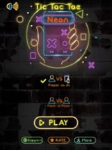 Tic Tac Toe Neon Game Image