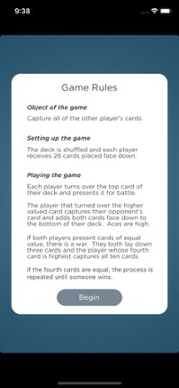 War - Fun Classic Card Game screenshot