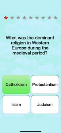 Europe History Quiz screenshot